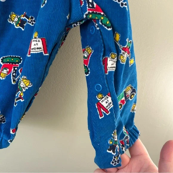 Vintage Oshkosh B’Gosh Mice at Work matching Overall Set - Picture 6 of 13